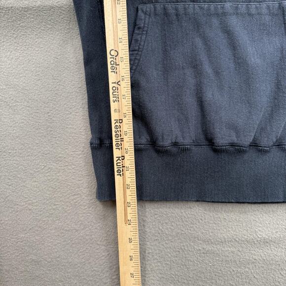 Champion x Todd Snyder Hoodie Mens X-Small Blue Ribbed Side Panels Kangaroo - Picture 6 of 10